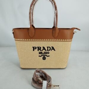 Τσάντα Tote Prada Ψάθινη