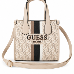 Τσάντα Guess Silvana Μπέζ