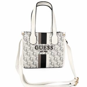 Τσάντα Guess Silvana Άσπρη