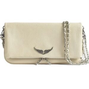 Τσάντα Zadig & Voltaire Rock Clutch – Μπέζ