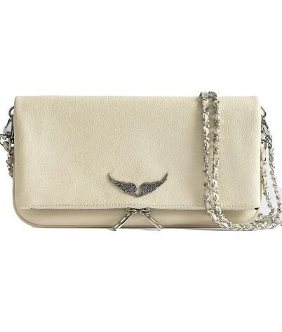 Τσάντα Zadig & Voltaire Rock Clutch – Μπέζ