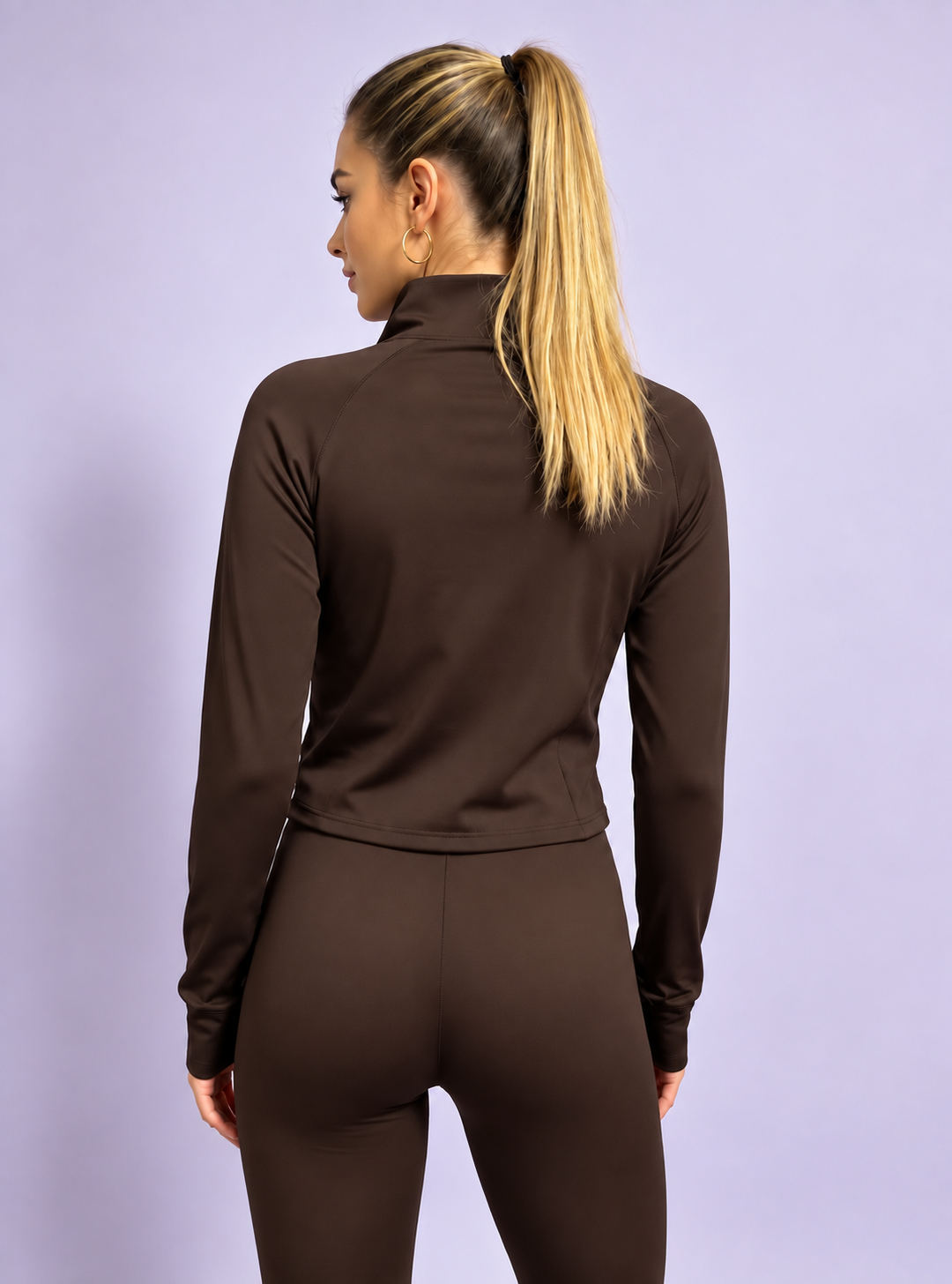 Γυναικείο Αθλητικό Σετ Nike Dri-FIT Καφέ - Image 3
