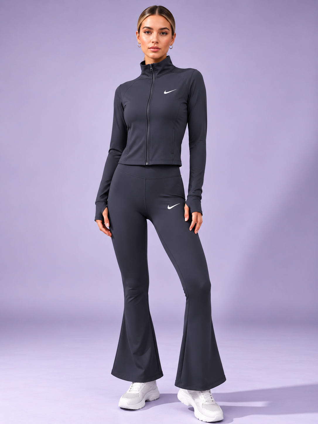 Γυναικείο Αθλητικό Σετ Nike Dri-FIT Μπλέ